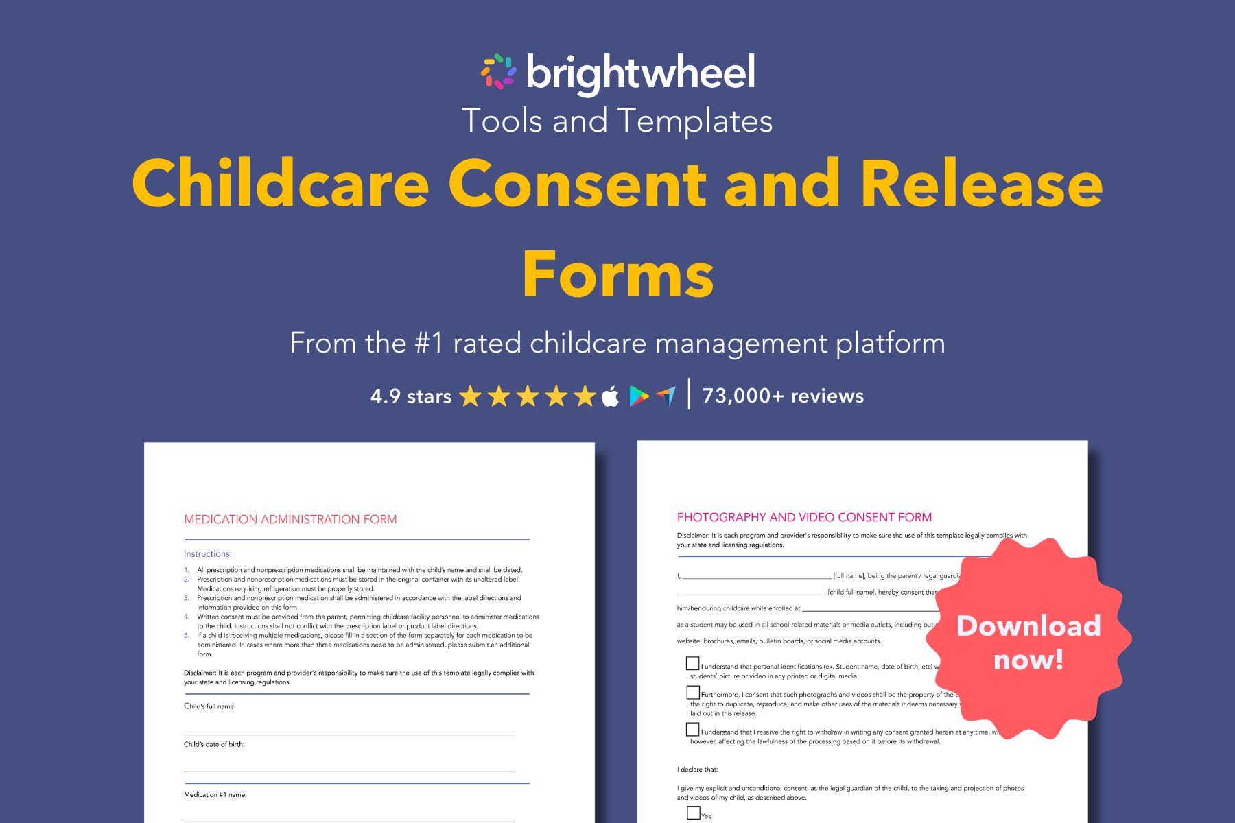 Childcare Consent and Release Forms - brightwheel
