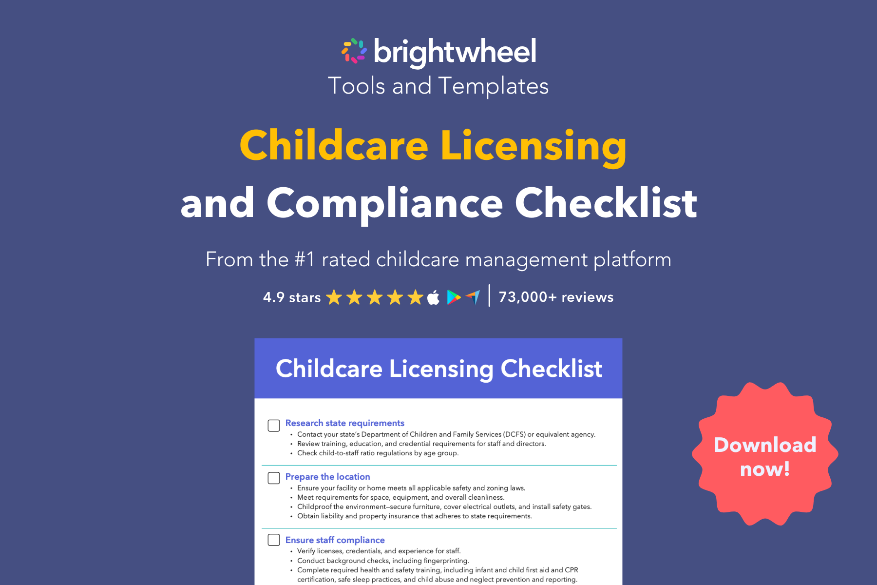 Childcare Licensing and Compliance Checklist - brightwheel