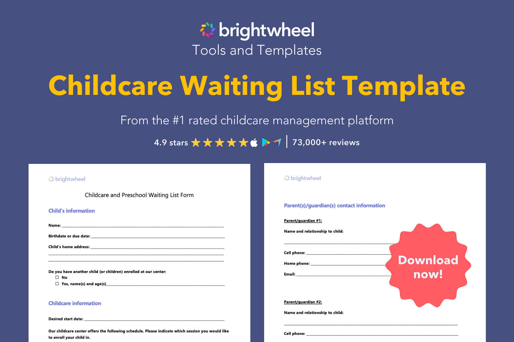 Childcare Waiting List Template - brightwheel