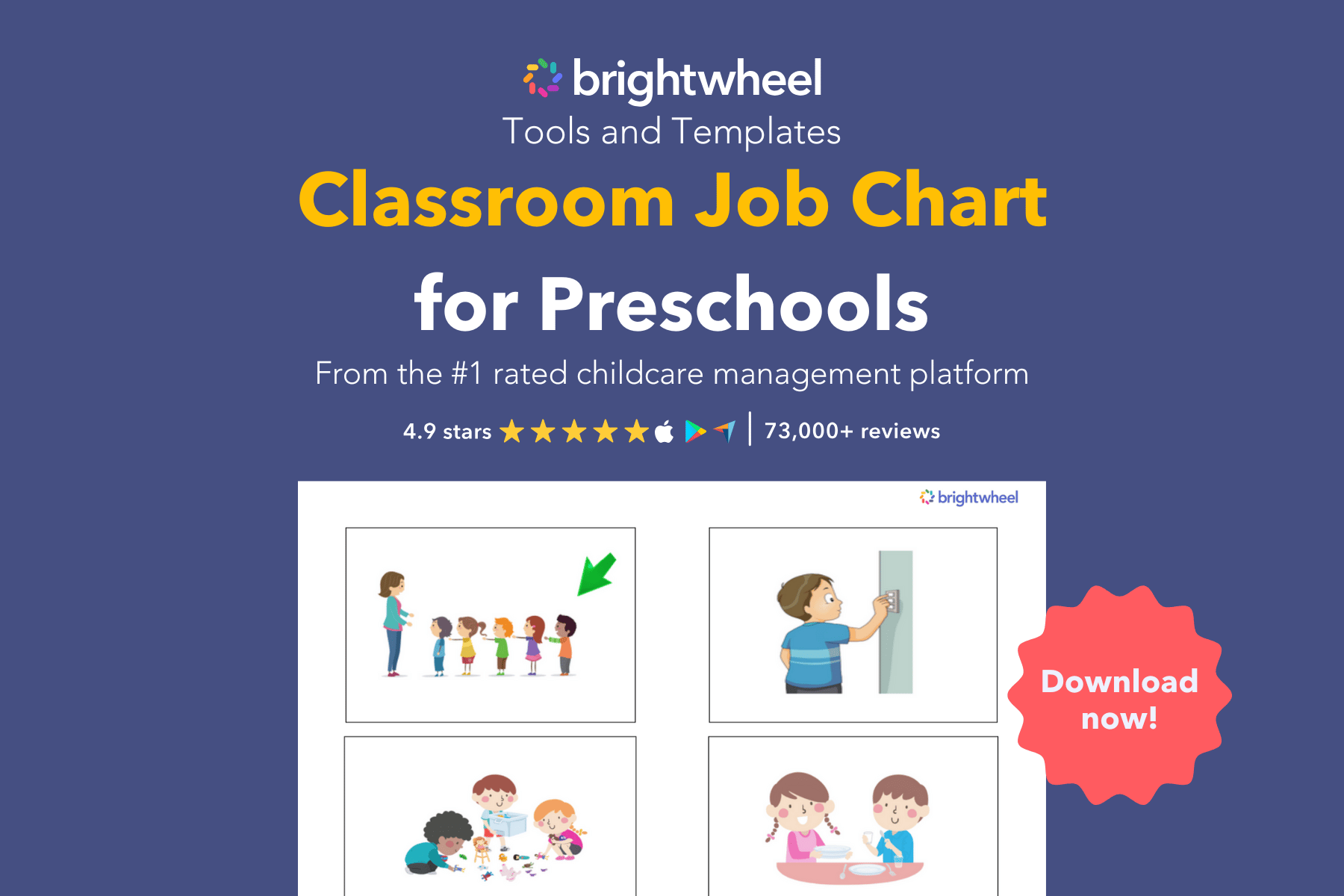 Classroom Job Chart for Preschools - brightwheel