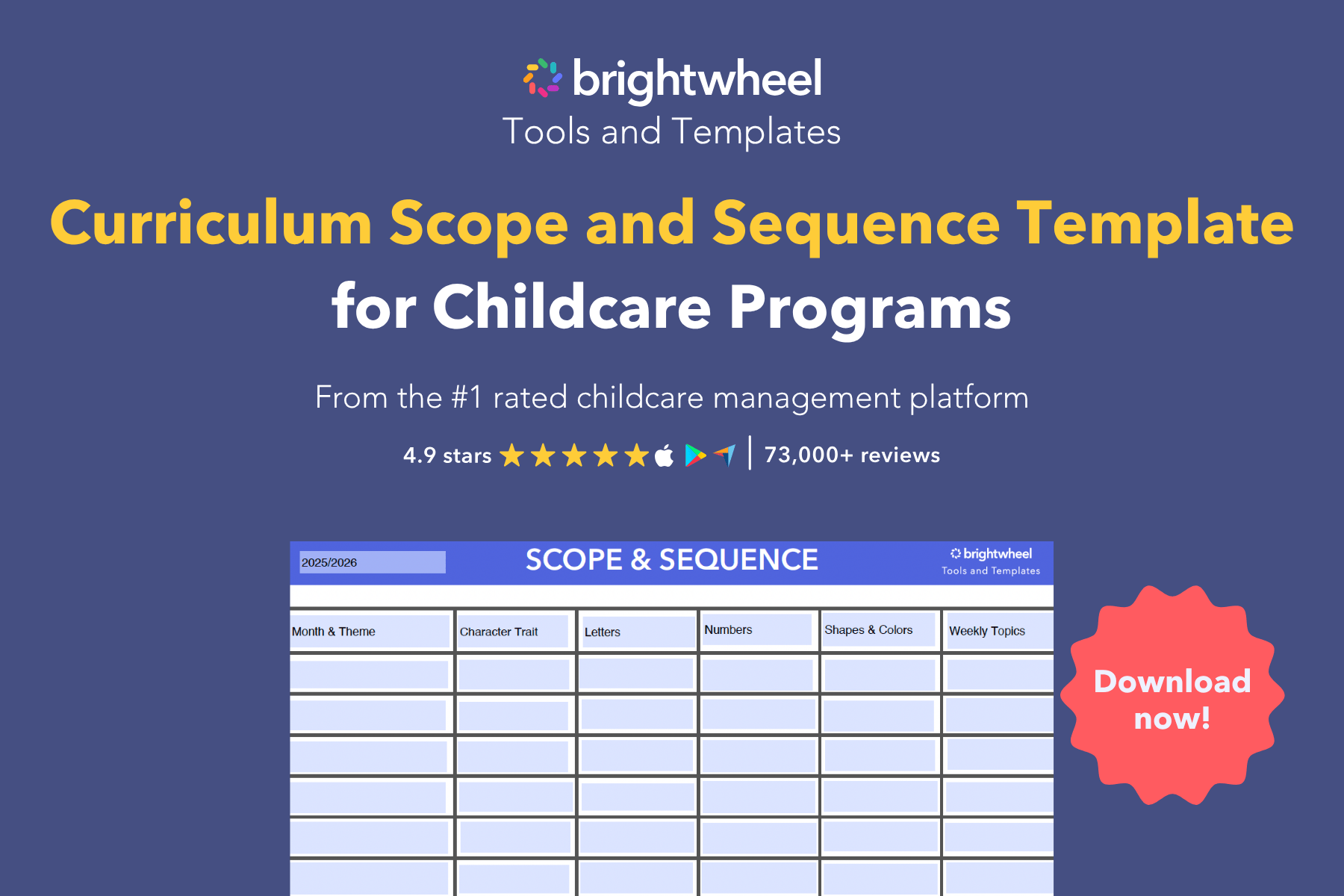Curriculum Scope and Sequence Template - brightwheel