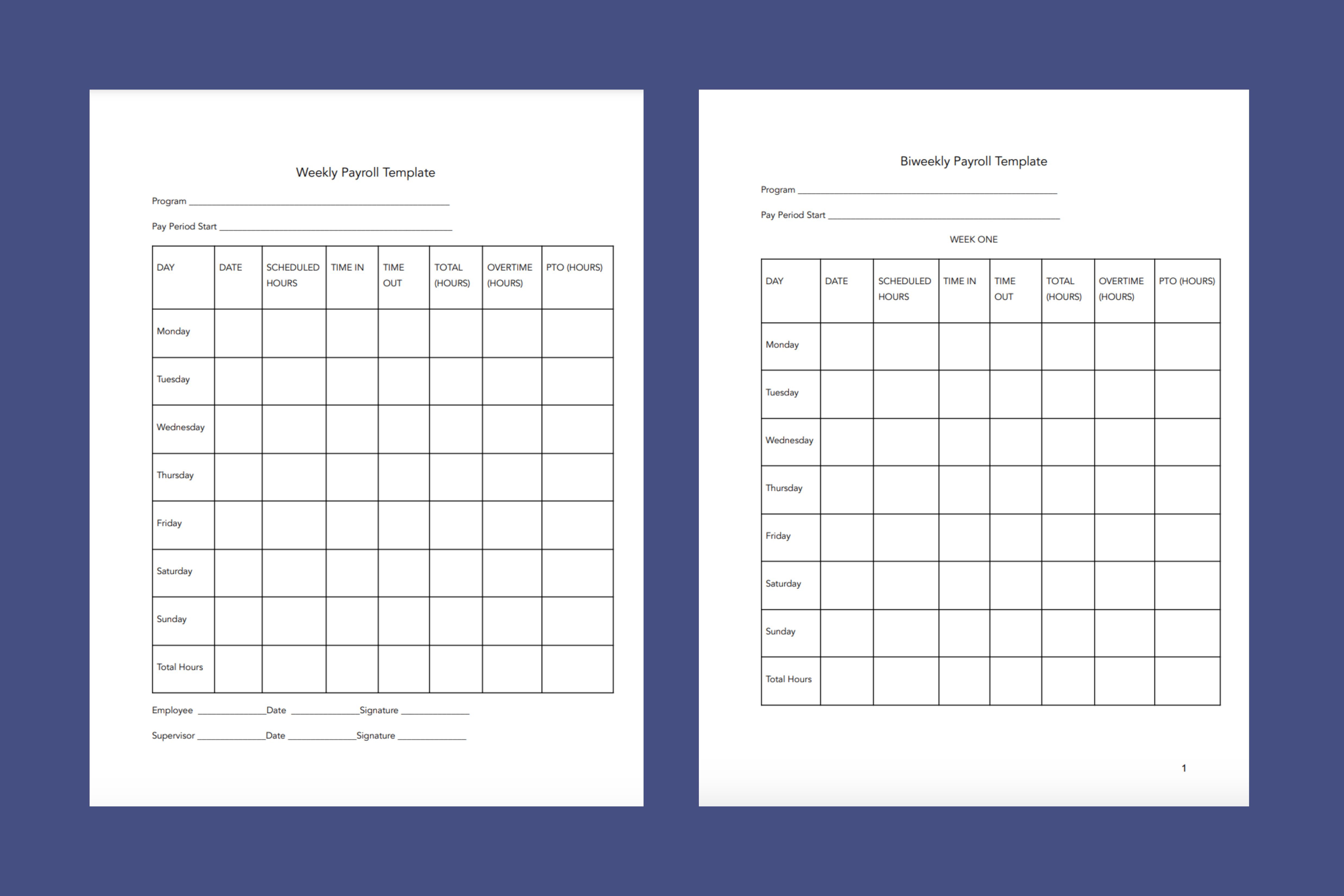 Free Timesheet Template to Process Childcare Payroll
