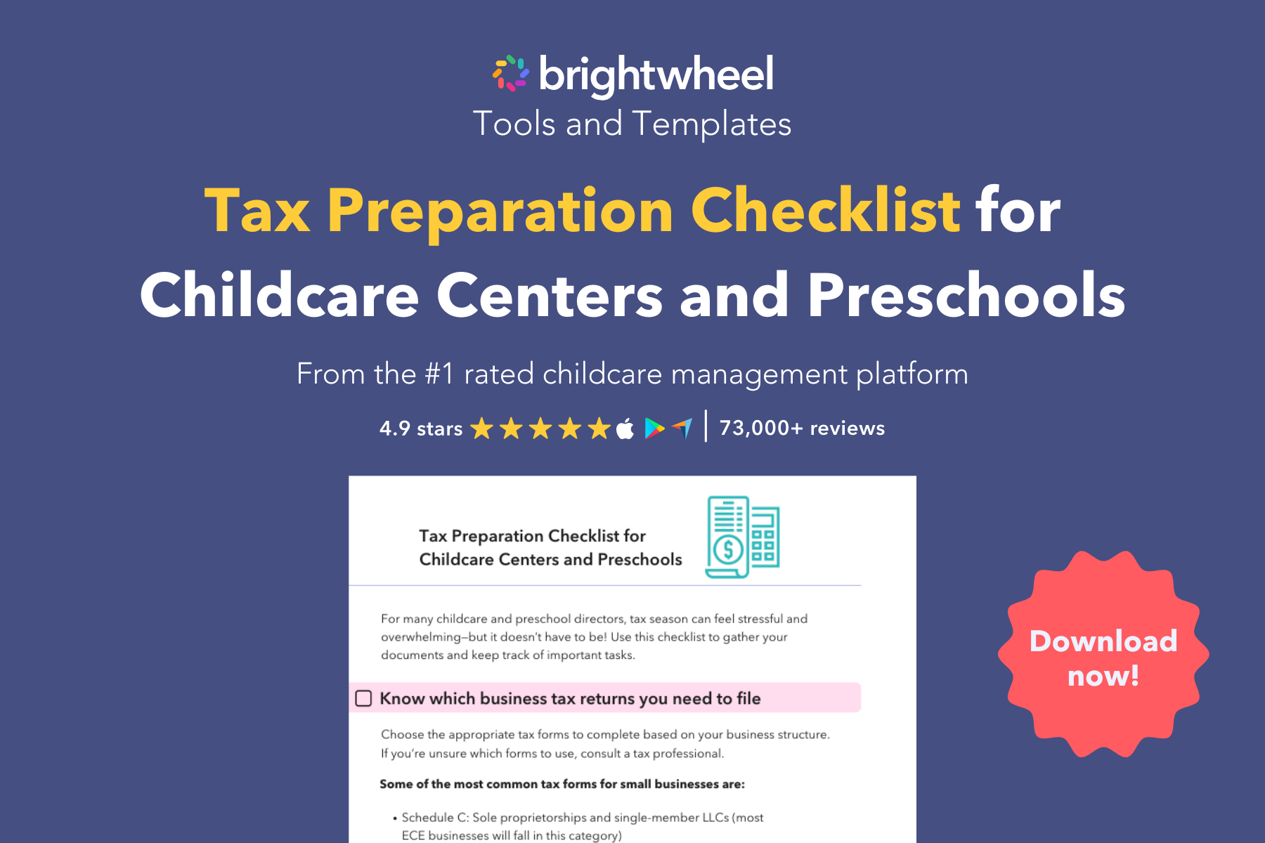 Tax Preparation Checklist - brightwheel